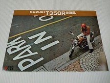Suzuki T 350 R Rebel de 1971 GB Prospectus Catalogue Brochure Moto