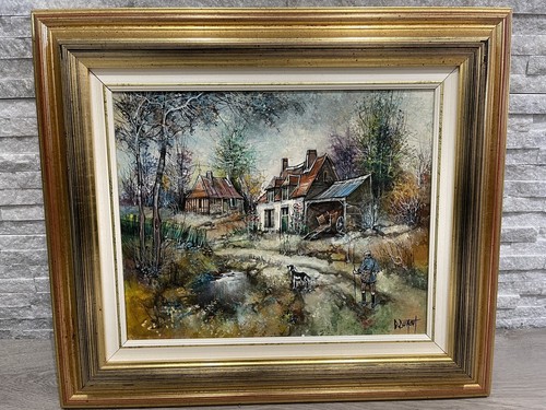 Tableau huile sur - huile, claude