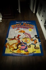 MICKEY DONALD PLUTO GOOFY A Walt Disney French Vintage Movie Poster Original