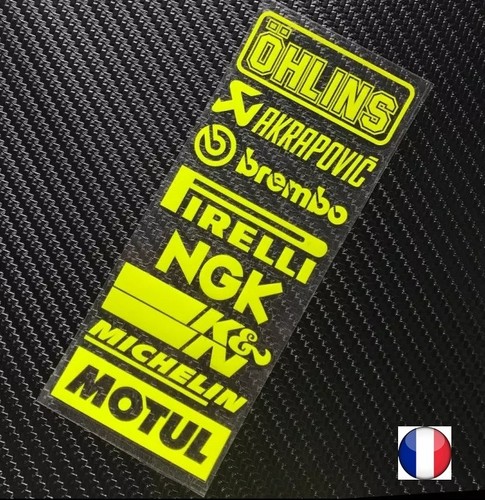 Autocollant rouge sponsors - autocollant,