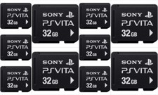 10x Carte Mémoire PSVITA PS Vita SONY AUTHENTIQUE Playstation Formatée 32 Go