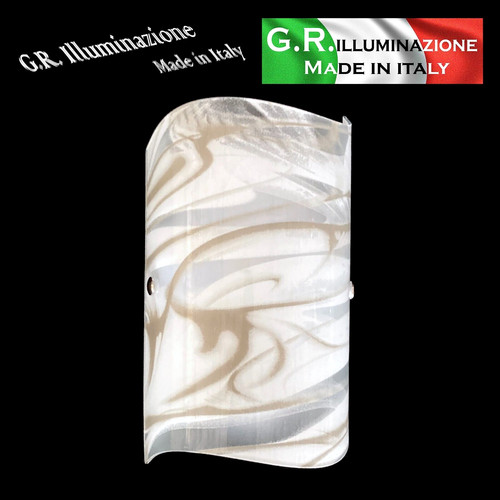 Applique moderne verre - , blanc