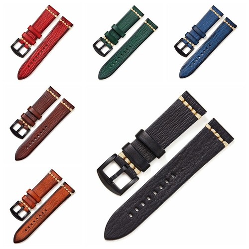 Véritable cuir montre sangle - véritable,