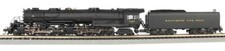 Voie N - Bachmann Locomotive à Vapeur 2-8-8-4 Baltimore & Ohio Avec DCC+Son -