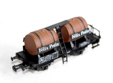 SACHSENMODELLE HO 14102 WAGON PLAT CITERNE BI FOUDRE TONNEAU, FELIX POTIN, SNCF