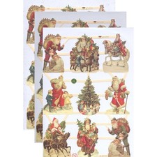 Chromo EF Décroupis Père Noël 7403 Decoupage Collage Carterie