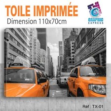110x70cm - TOILE IMPRIMEE TAXI