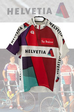 Helvetia – La Suisse Vintage Cycling Jersey (1991) – Size L – Rare