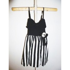Hell Bunny summer dress with straps, skater shape with bustier, Vintage, whimsi