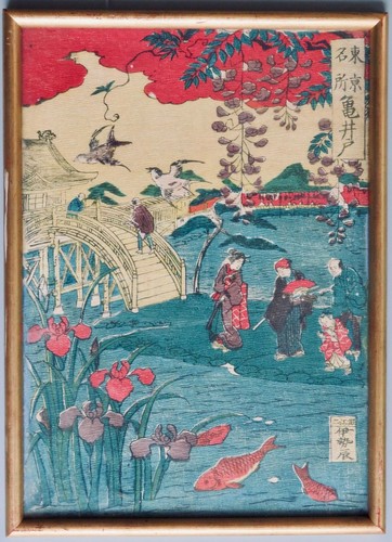 Estampe japonaise ancienne - japonaise,