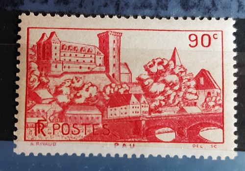 Timbre france 1939 pau sites - timbre,