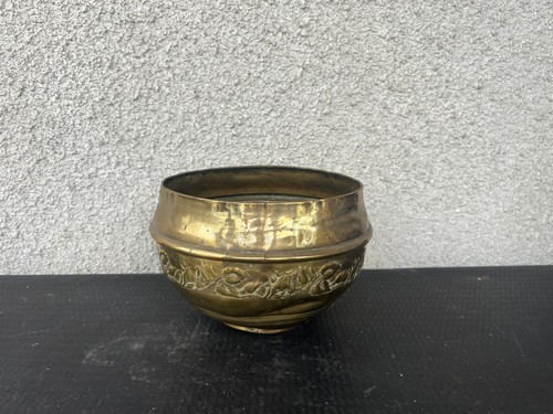 Cache pot bol ancien en - ou,
