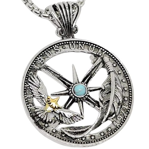 Collier pendentif plume