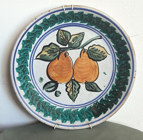 Grand plat majolique - grand,