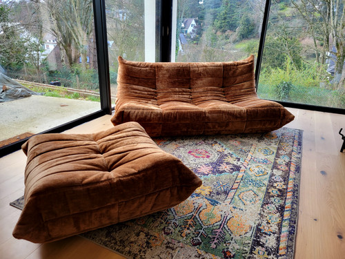 Banquette plages pouf - 3, +