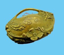 PETITE BOITE  A  BIJOUX   REGULE DORE  