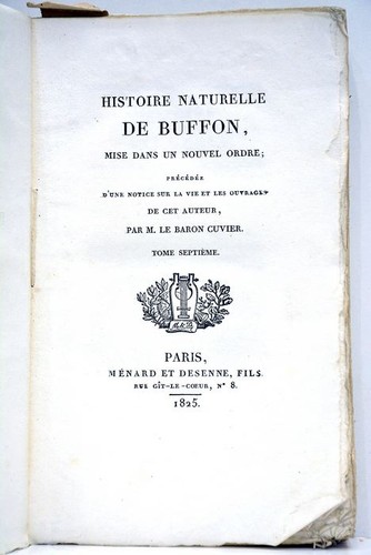 Buffon histoire naturelle 1825 - histoire,
