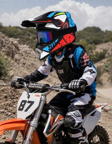 Casque motocross enfant - enfant, vtt