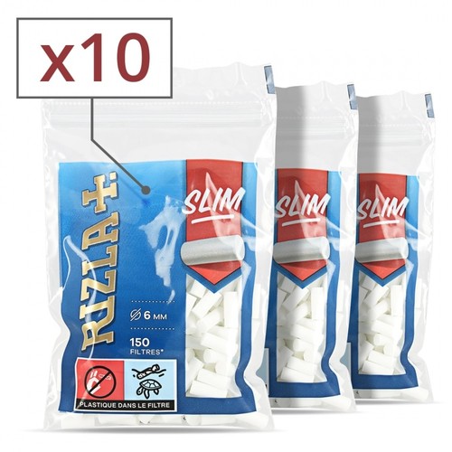 Filtres rizla slim x 10 - +,