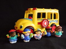 Fisher Price Little People bus scolaire jaune avec des sons et des...