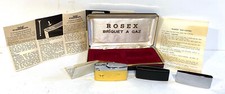 Ancien Coffret Briquet à Gaze Rosex Publicitaire jus de Fruit Pampryl
