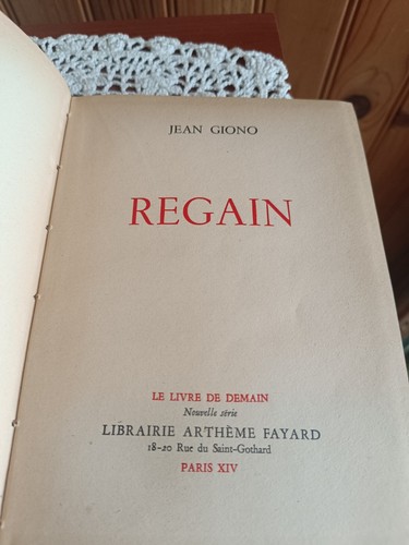 Regain jean giono première - jean,