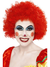 Rouge Clown Perruque Afro