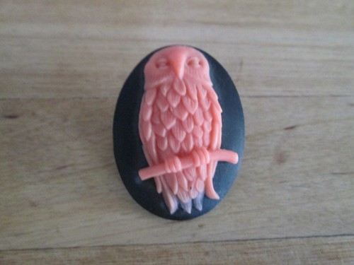 Broche hibou fimo - en,