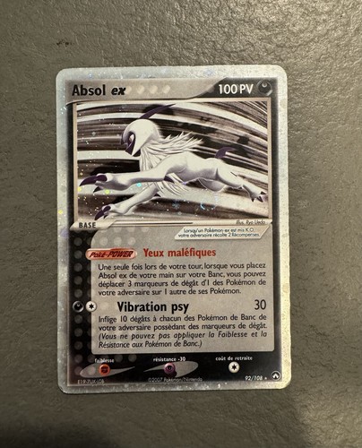 Carte pokémon absol - absol, ex