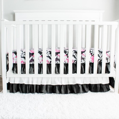 Black and pink girl - and, crib