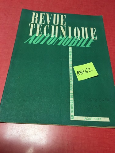 Revue technique automobile - revue,
