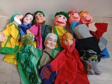 10 marionnette doigt blanche neige nain 3 cochon chaperon rouge mère grand Loup