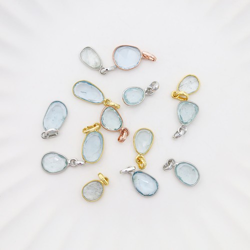Pendentif pierre aigue marine - aigue,