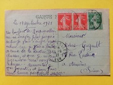 CPA Écrite par Maurice RICHETTI à Robert GIGAULT GYS DÉCORATEUR CINÉMA Asnières