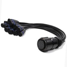 Assistant Perso. Con 25 Pôle Femelle À 12 Mâle Speakons. Van Damme Noir Series