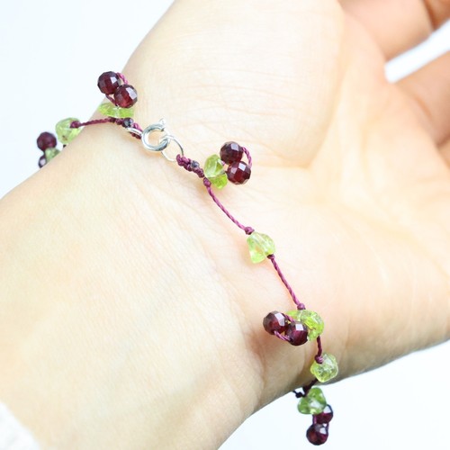 Bracelet petite cerise grenat - petite,