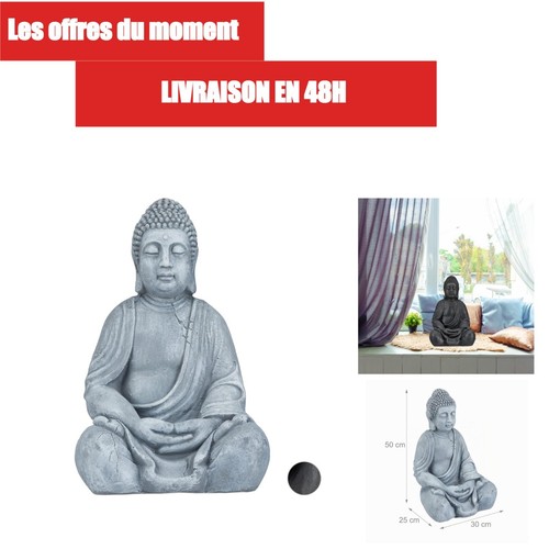 Relaxdays statue bouddha 50 - de,