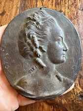 Médaillon Bronze Profil Femme