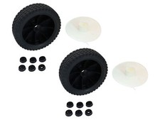 SECURA 2x roue de tondeuse universelle Ø200mm roue de rechange avec enjoliveur