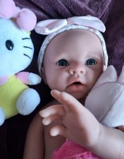Bébé fille reborn tout en silicone de platine liquide 49cm pour 3kg700