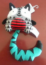 B1N / doudou peluche chat gris