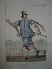 Grande lithographie Costume