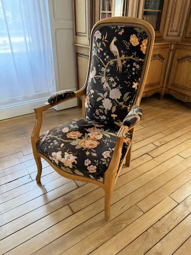 Fauteuil voltaire ancien haut - fauteuil,