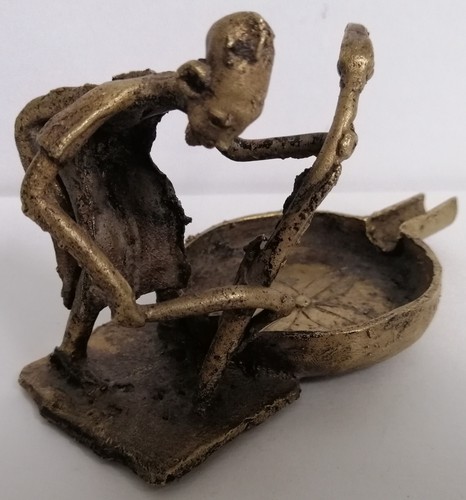 Ancien cendrier laiton - ancien,