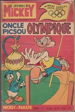 MICKEY PARADE N° 847 ONCLE PICSOU OLYMPIQUE 3 ieme TRIMESTRE 1968  EDI MONDE