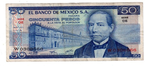 Mexique mexico billet pesos - mexique,