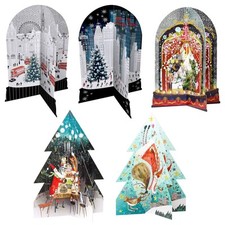 Calendrier De L'Avent De Noël 3D Avec 24 Fenêtres - Choisissez Le Design