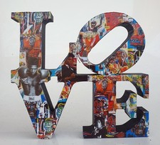 PyB signe AMOUR JMB sculpture