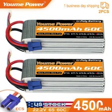 2x 22.2V 6S 4500mAh LiPo