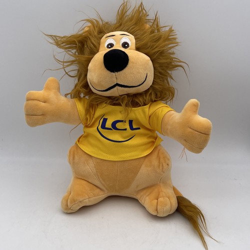 Peluche lion mascotte lcl - lion,